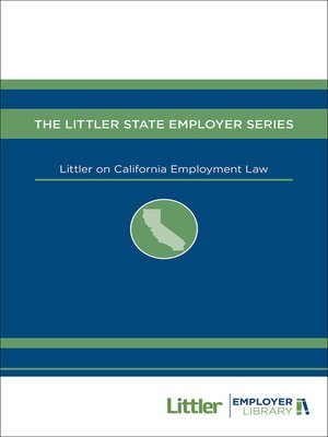 cover image of Littler on California Employment Law